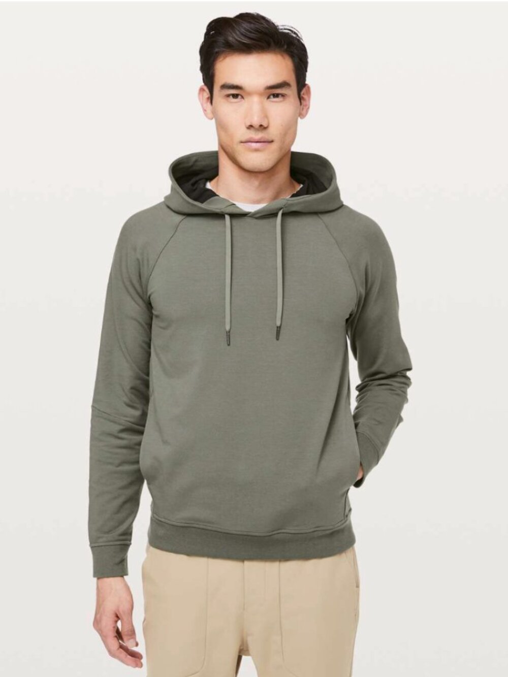 Lululemon City Sweat Pullover Hoodie M3AUPS Grey Sage - Medium